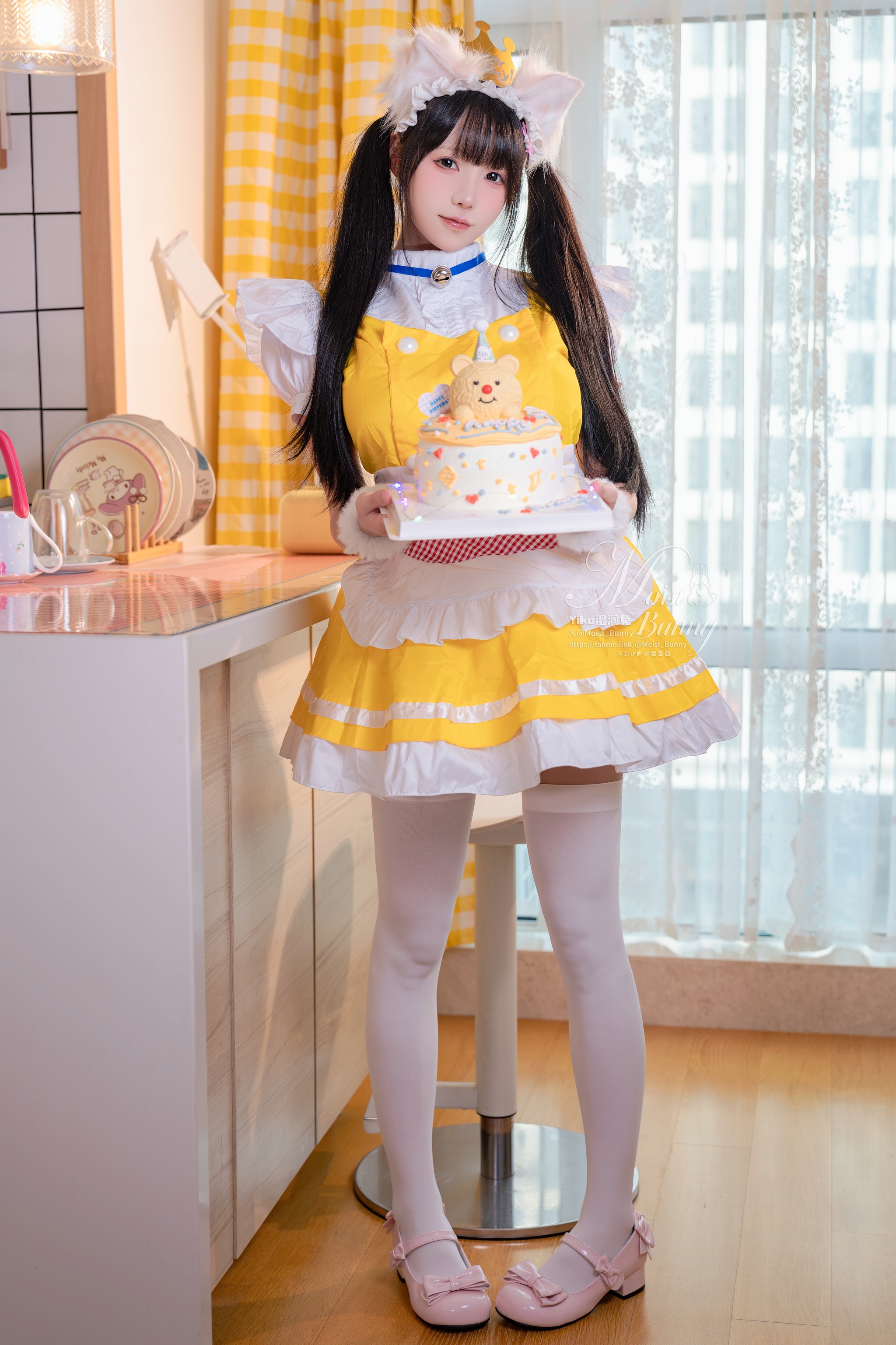 咬一口兔娘 – NO.201 (Yiko湿润兔) 诞生日限定 『兔子味蛋糕』[114P3V]-XikXak